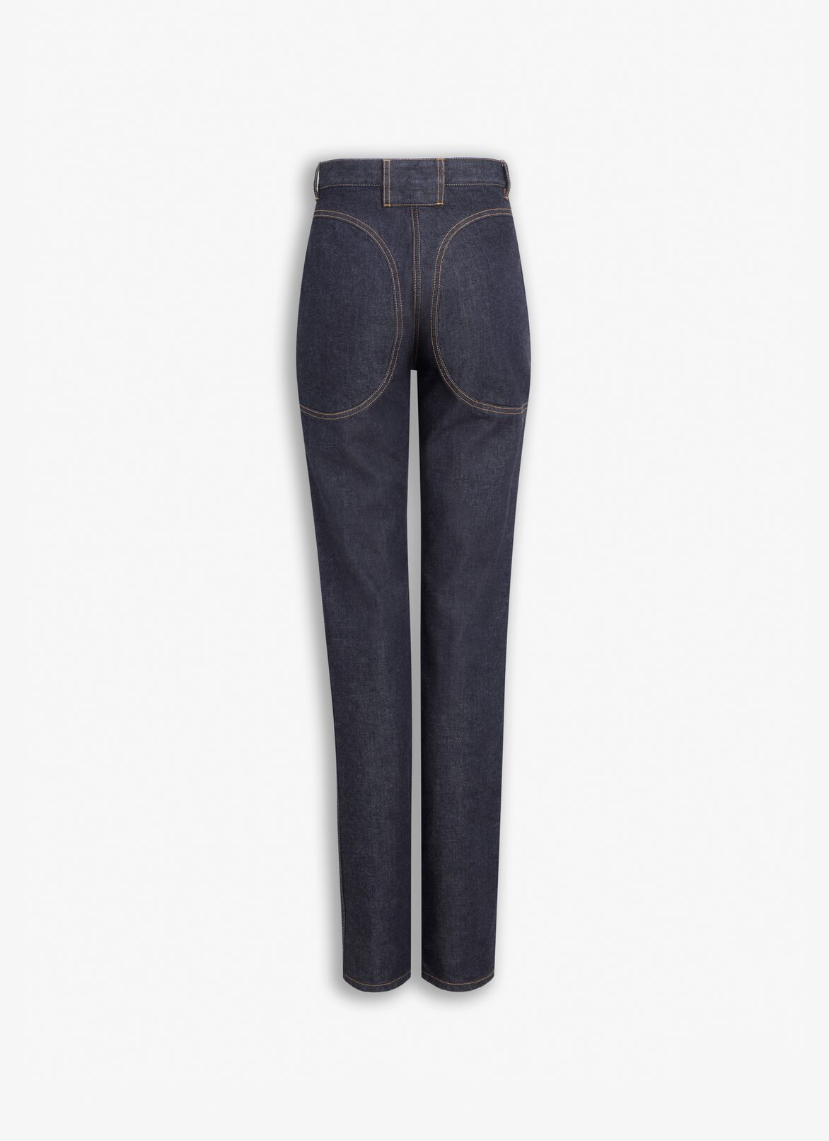HIGHWAIST DENIM PANT ALAÏA BLUE HIGHWAIST DENIM PANT